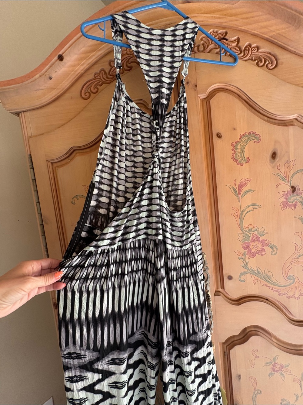 Black & White mint jumpsuit - Picture 4 of 6